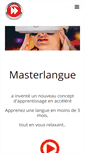 Mobile Screenshot of masterlangue.com